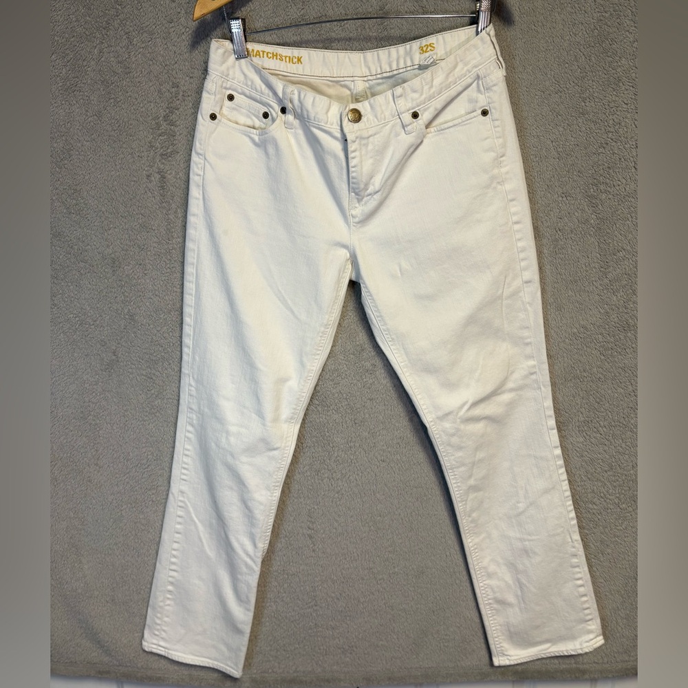J Crew (size 32s) white matchstick jeans